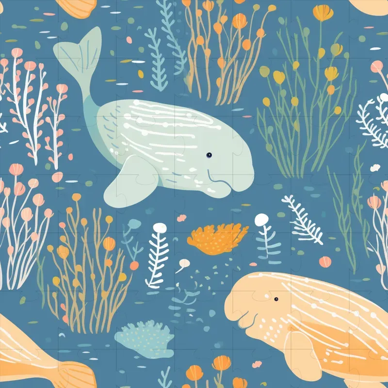 Ocean Creature Patterns Midjourney Prompt | PromptBase