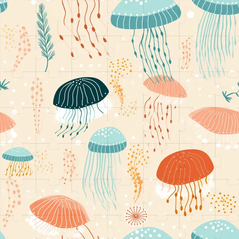 Ocean Creature Patterns Midjourney Prompt | PromptBase