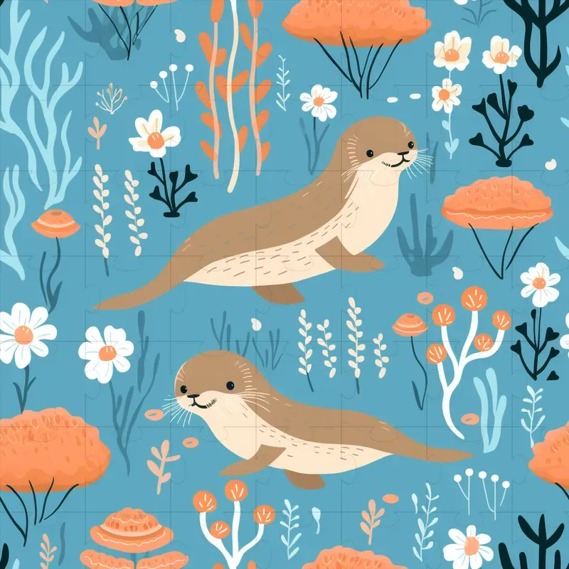 Ocean Creature Patterns Midjourney Prompt | PromptBase