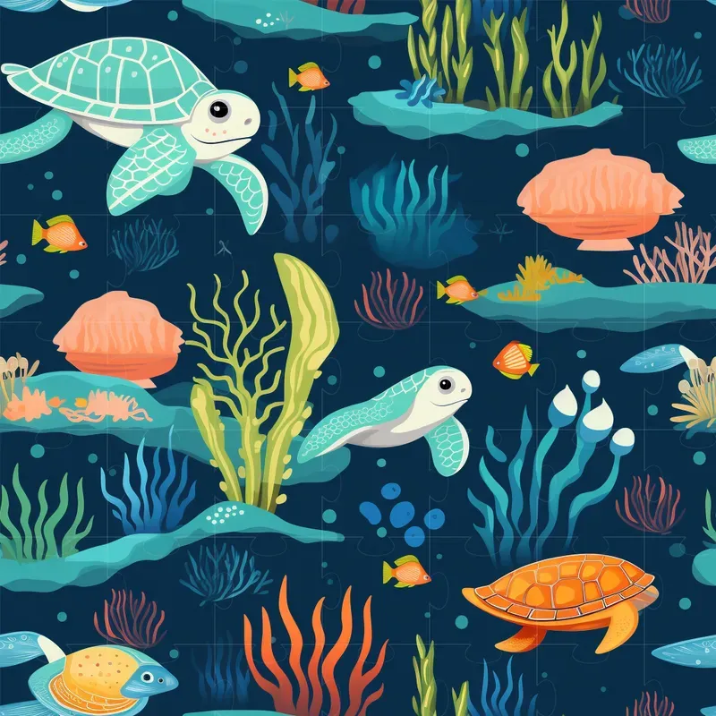 Ocean Creature Patterns Midjourney Prompt | PromptBase