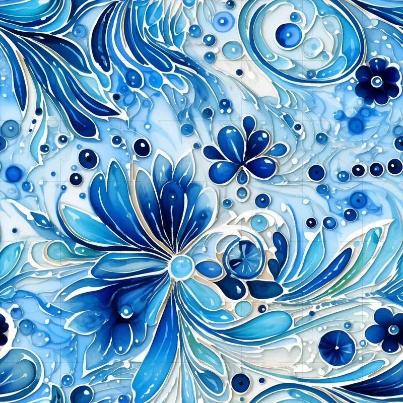 Watercolor Soutache Patterns Midjourney Prompt | PromptBase