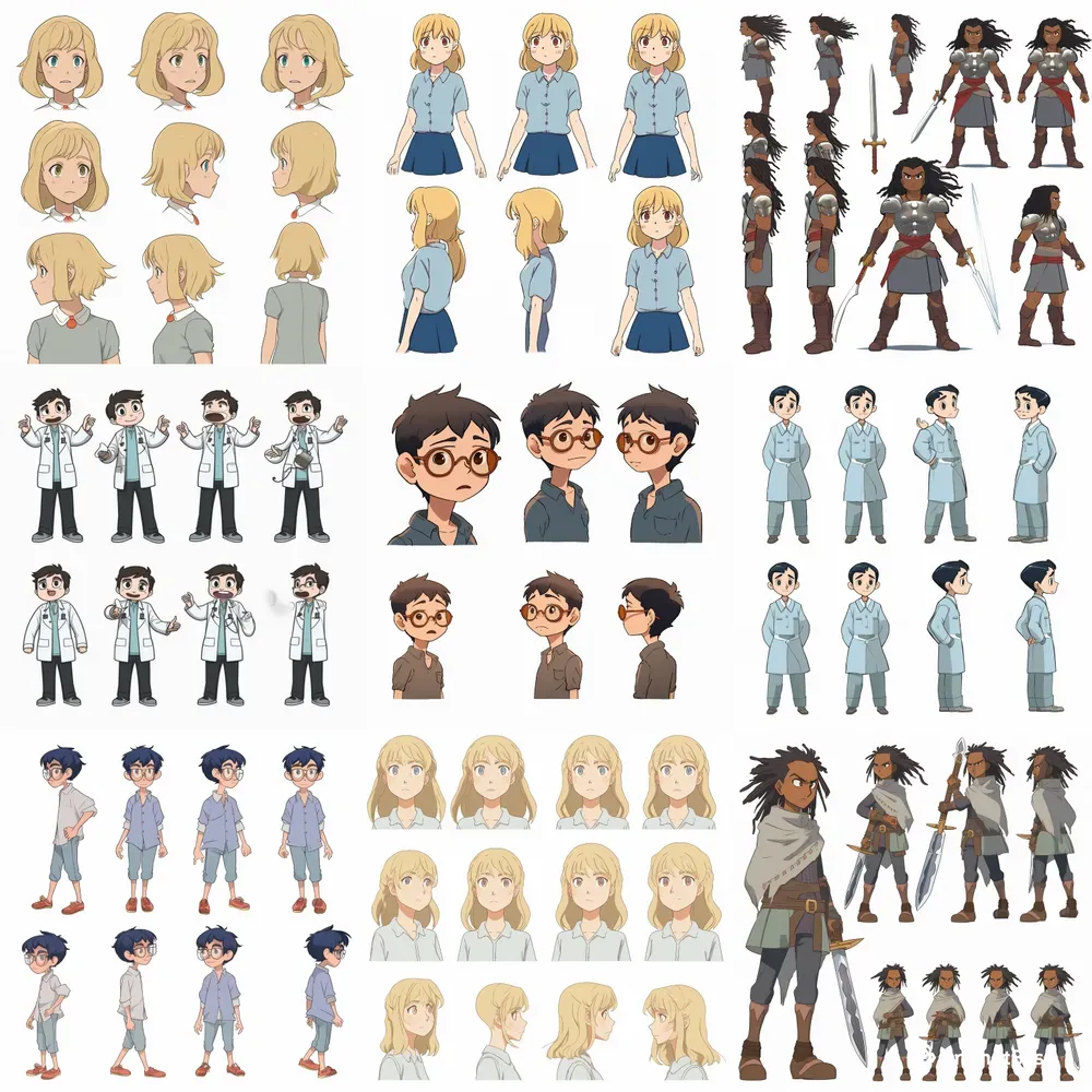 Childrens Book Character Designs Midjourney Prompt PromptBase