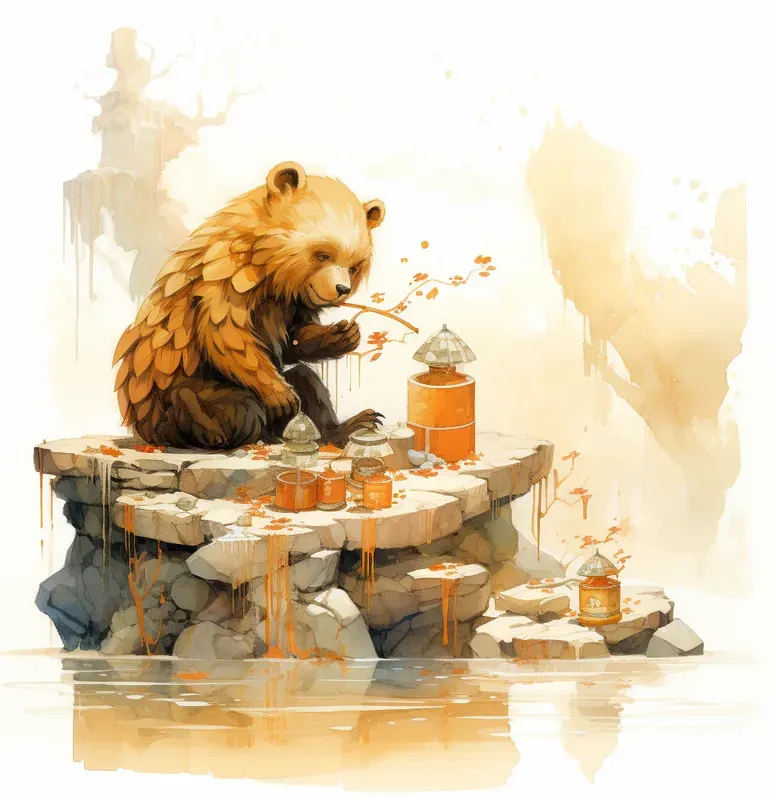 Watercolor Clip Art Of Cute Animals Midjourney Prompt | PromptBase