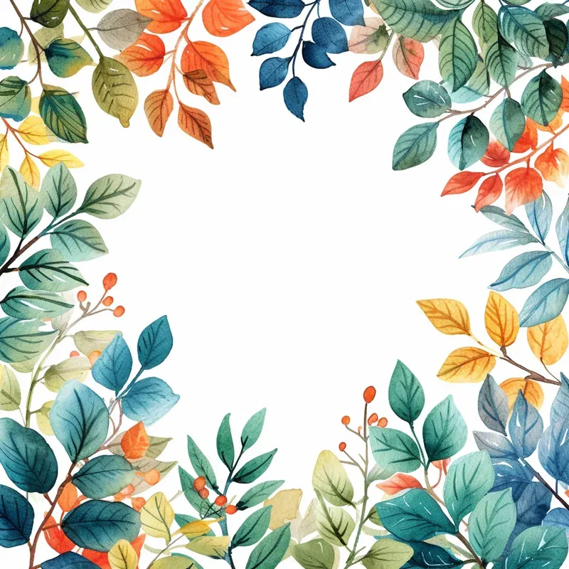 Watercolor Floral Frames Midjourney Prompt | PromptBase