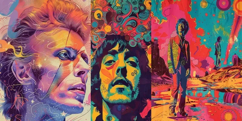 Psychedelic Album Covers Midjourney Prompt | PromptBase