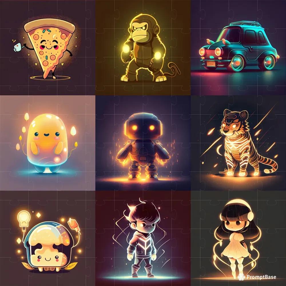 Cute Kawaii Style Illustrations Midjourney Prompt | PromptBase