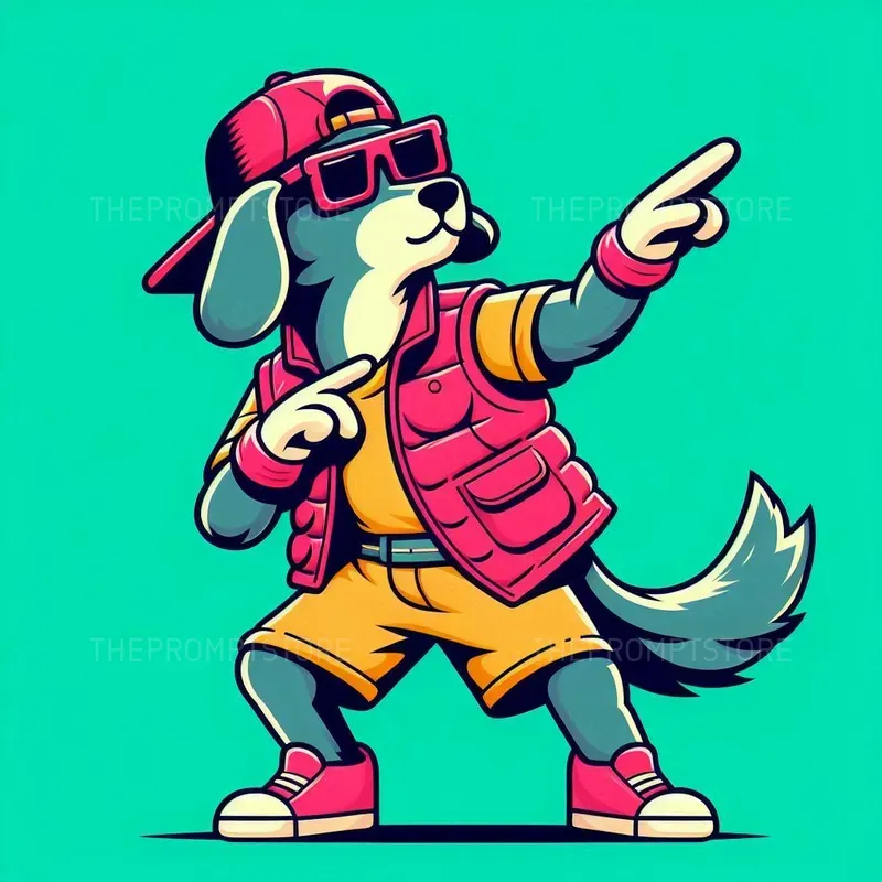 Cartoon Cool Character Art DALL·E Prompt | PromptBase