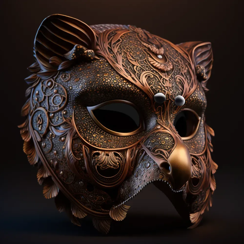 Halfface Mask Designs Midjourney Prompt PromptBase