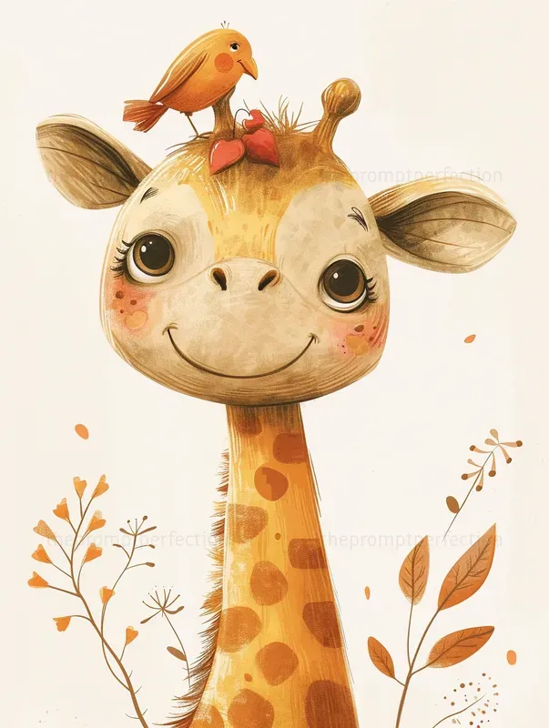 Joyful Animals Wall Art Midjourney Prompt | PromptBase