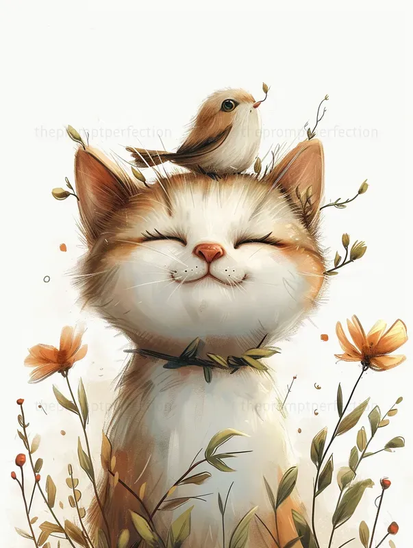 Joyful Animals Wall Art Midjourney Prompt | PromptBase