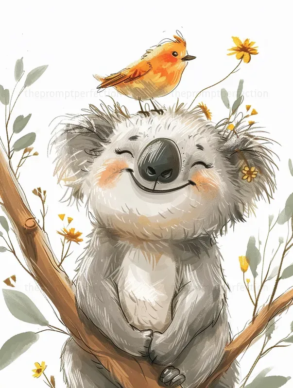 Joyful Animals Wall Art Midjourney Prompt | PromptBase