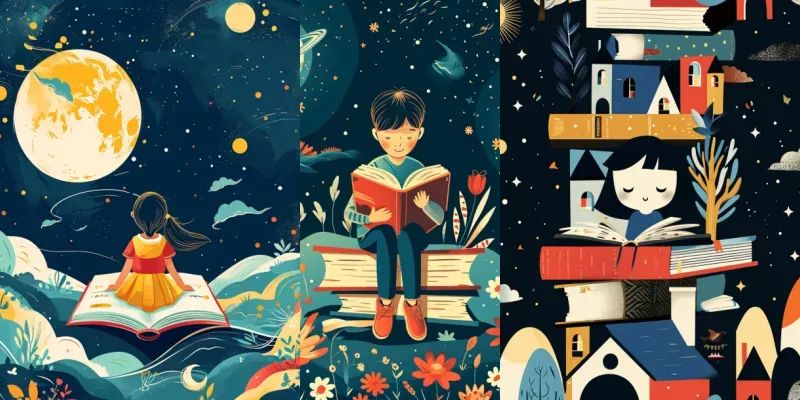 Childrens Book Cover Art Midjourney Prompt | PromptBase