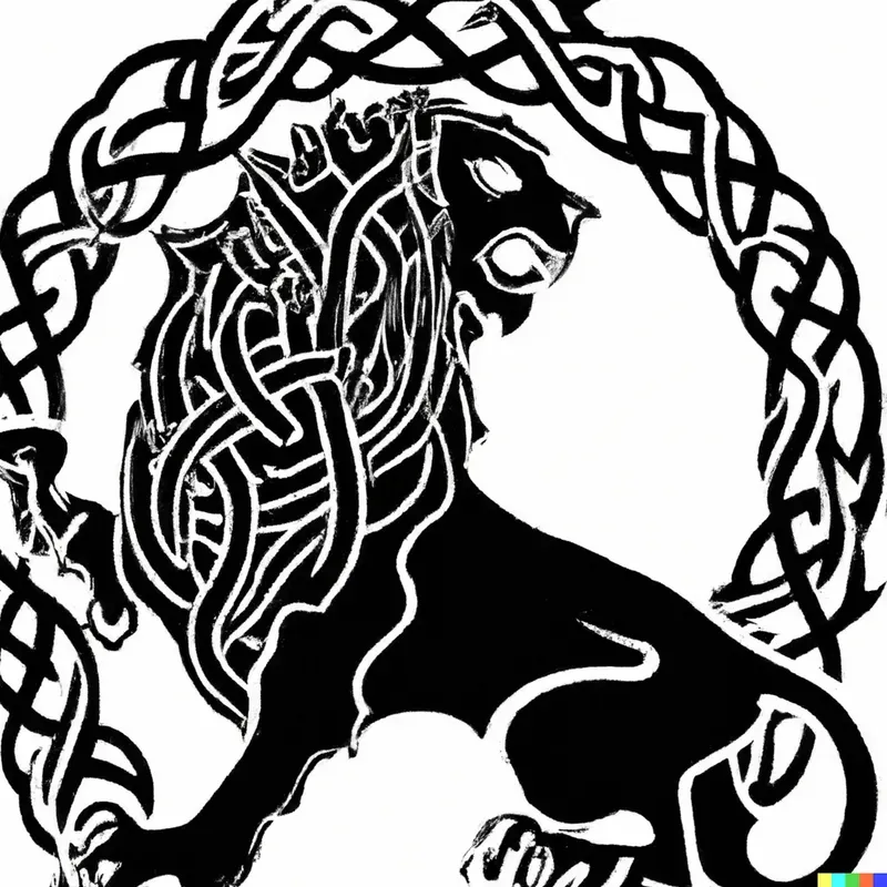 Celtic Lion Tattoo DALL·E Prompt | PromptBase