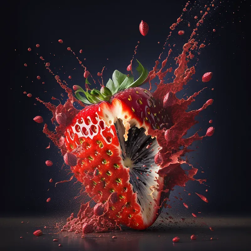 Exploding Fruits Midjourney Prompt | PromptBase