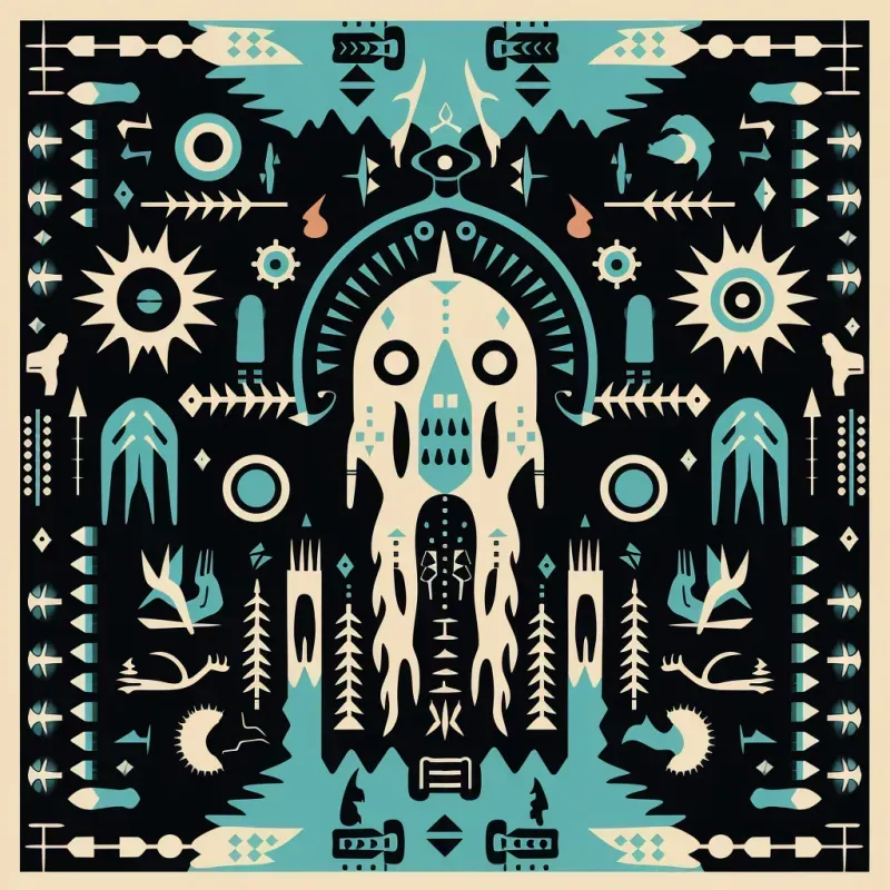Pendleton Inspired Pattern Artwork Midjourney Prompt PromptBase