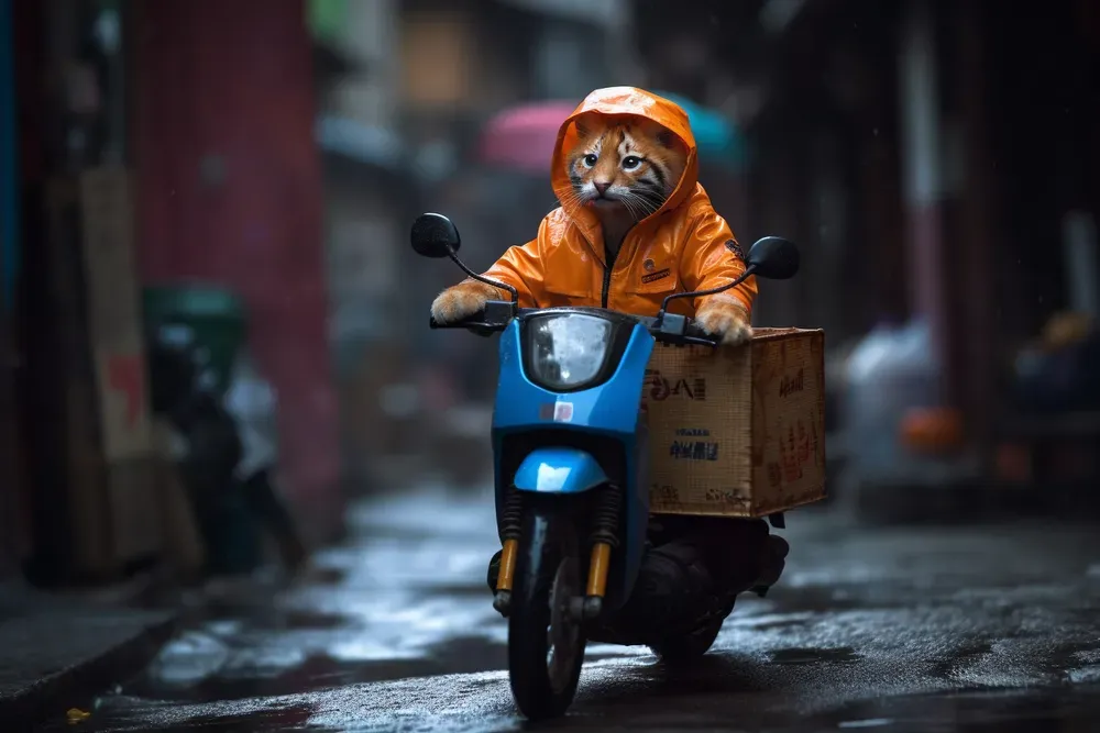 Animal Delivery Drivers Midjourney Prompt PromptBase