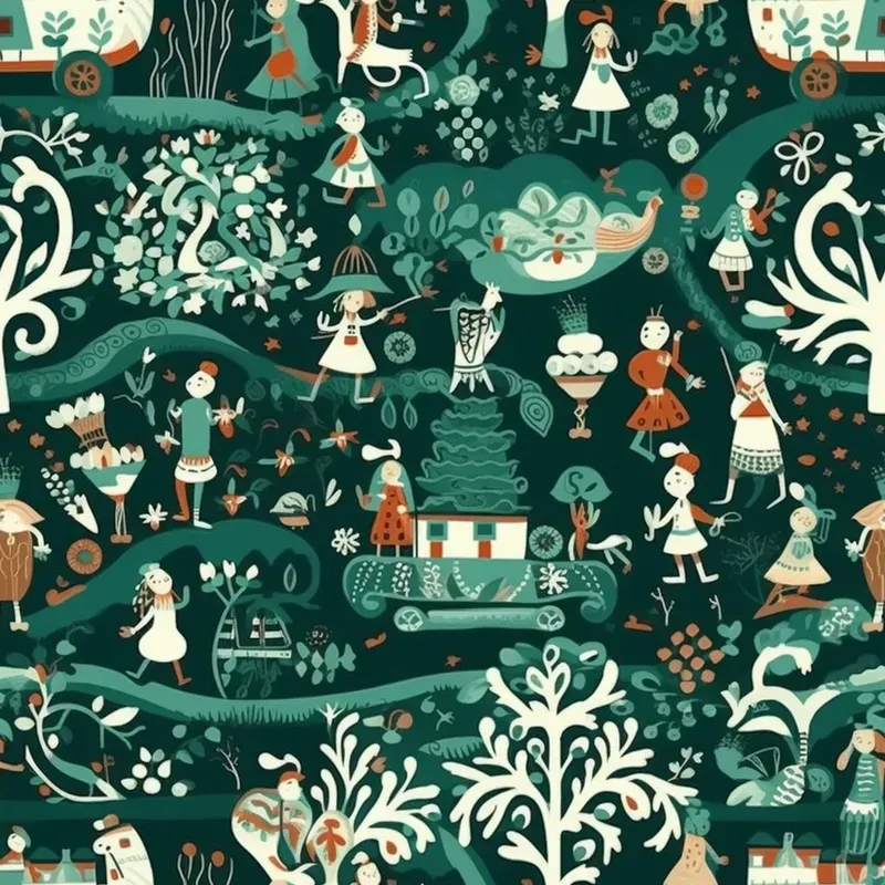 Nursery Rhyme Wallpapers Midjourney Prompt | PromptBase
