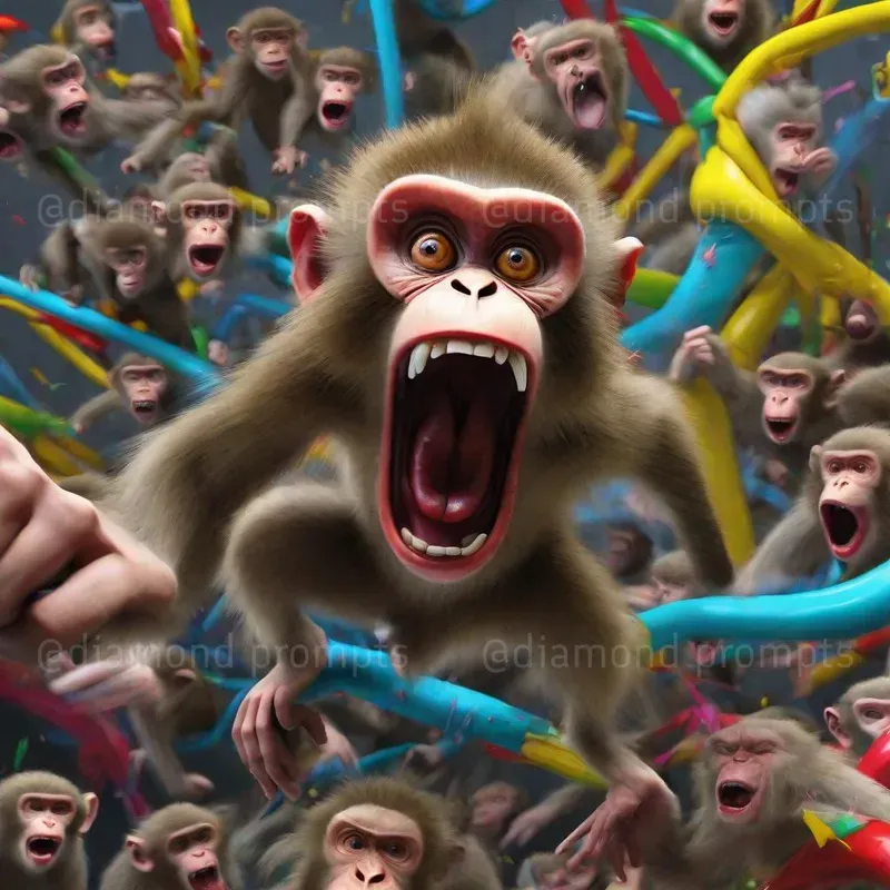 Animals Gone Mad Stable Diffusion Prompt | PromptBase