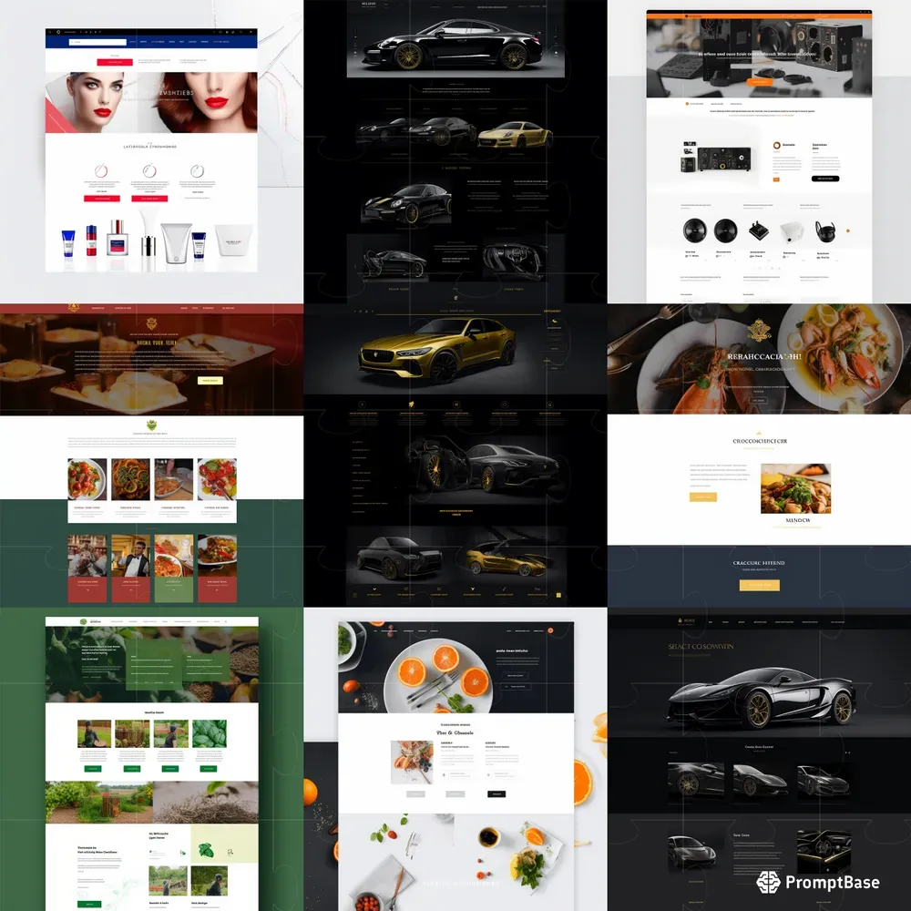 Website Mockups Midjourney Prompt PromptBase