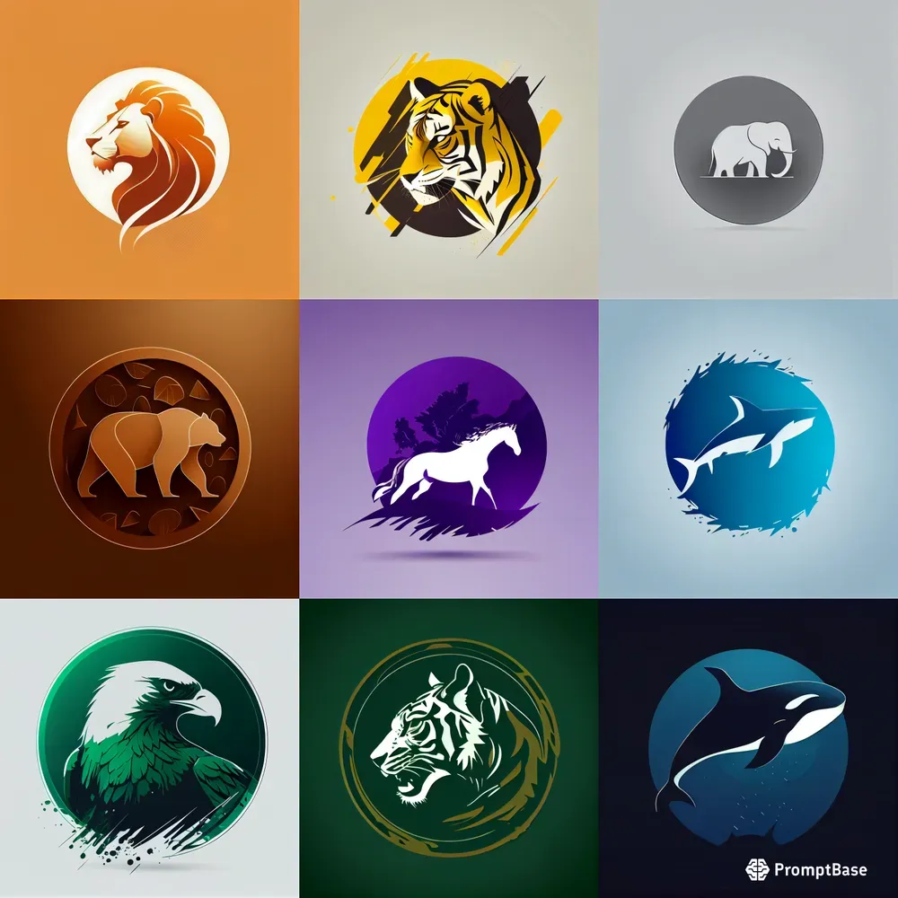 Logos Rhetorical Example Animals Stylistic Animal Logos Midjourney Prompt | PromptBase