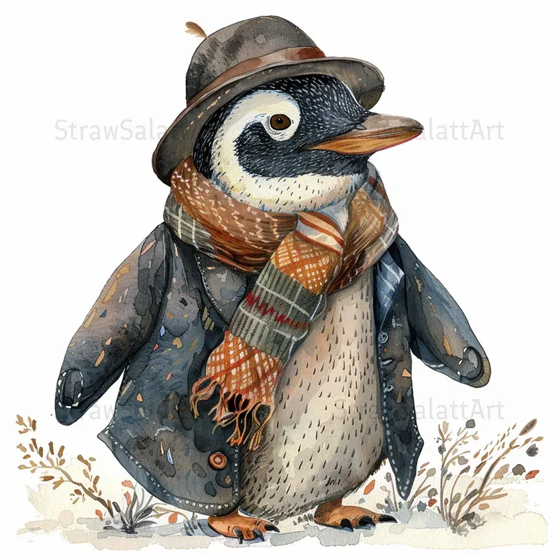 Whimsical Vintage Animals Cliparts Midjourney Prompt | PromptBase