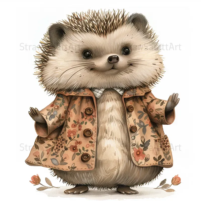 Whimsical Vintage Animals Cliparts Midjourney Prompt | PromptBase