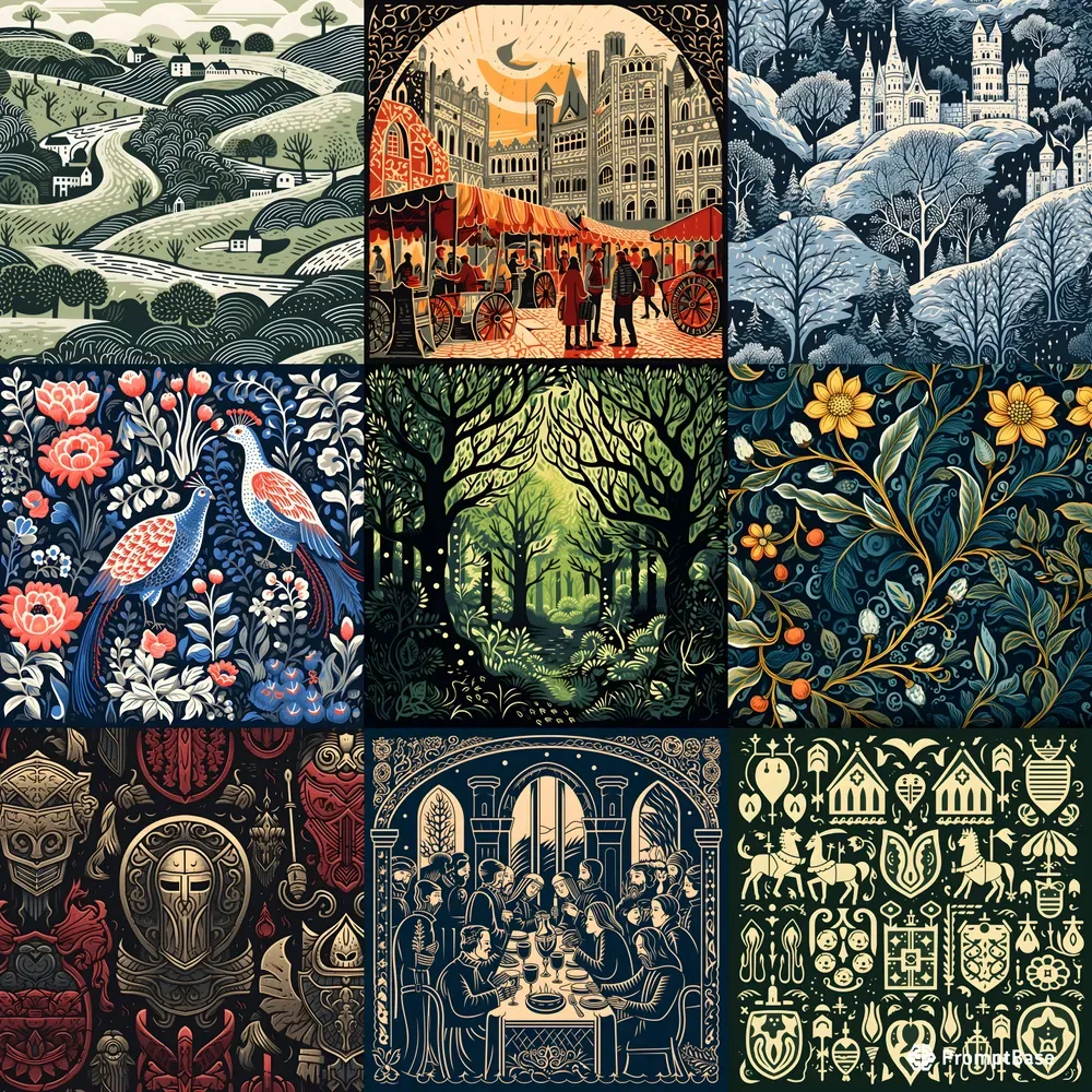 Timeless Beauties Of Medieval Art Midjourney Prompt | PromptBase