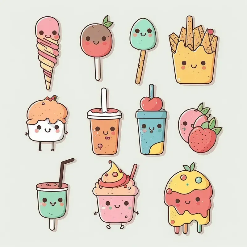 Cute Pastel Sticker Packs Midjourney Prompt PromptBase