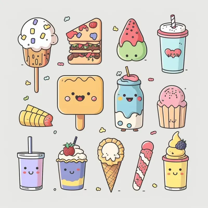 Cute Pastel Sticker Packs Midjourney Prompt PromptBase