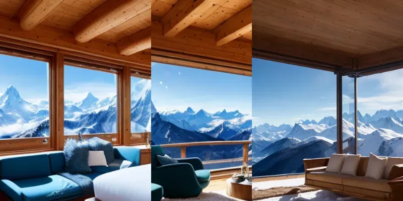 Luxury Cottage Mountain Photographs Stable Diffusion Prompt | PromptBase
