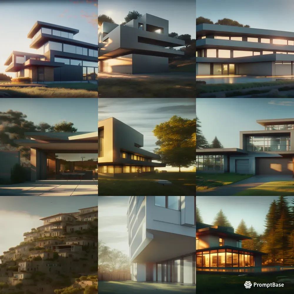 Architectural Homes In The Suburbs Stable Diffusion Prompt | PromptBase