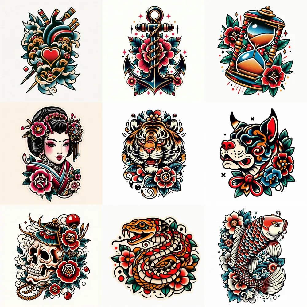 traditional-japanese-tattoo-designs-dall-e-prompt-promptbase