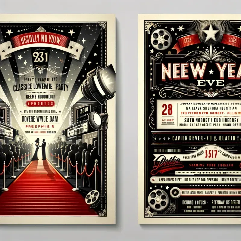 New Years Eve Party Invitation Designs DALL·E Prompt PromptBase
