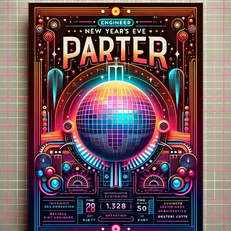 New Years Eve Party Invitation Designs DALL·E Prompt PromptBase