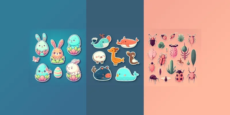 Cute Stickers For Different Themes Midjourney Prompt | PromptBase
