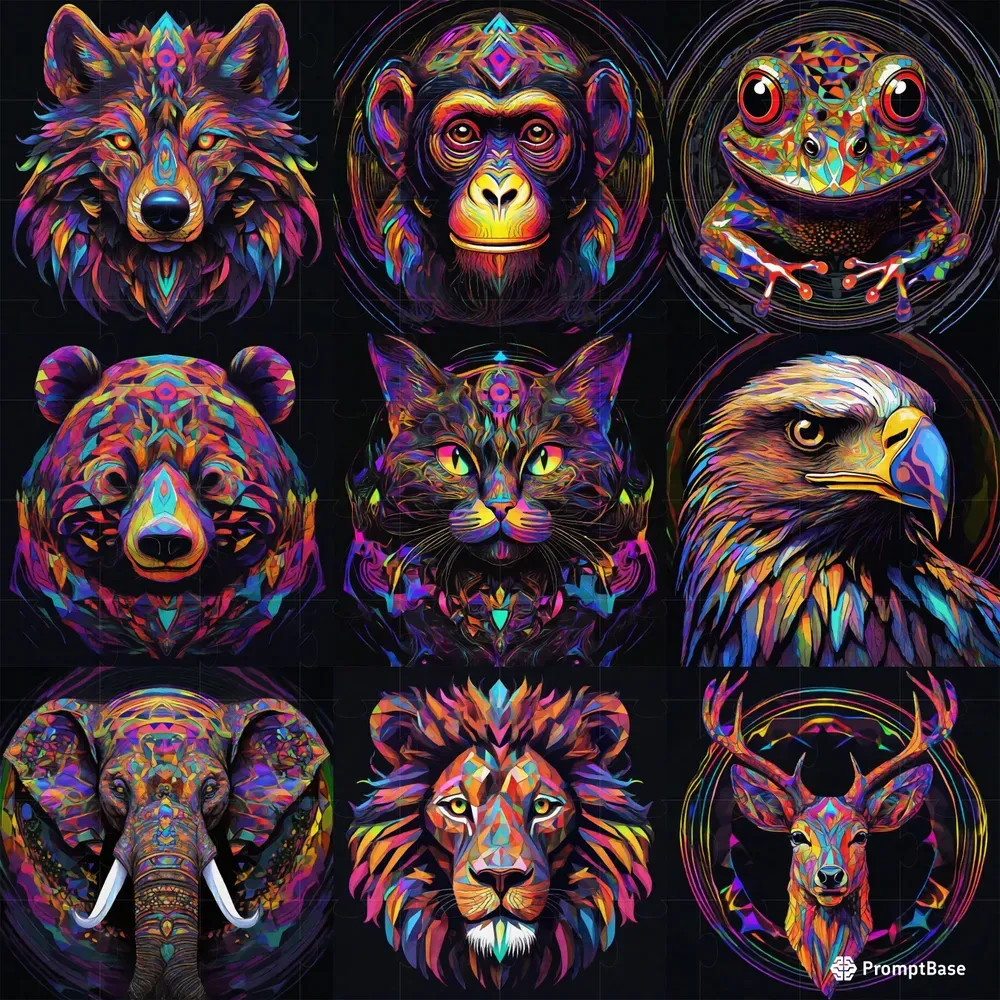 Spirit Animal Avatars Stable Diffusion Prompt | PromptBase