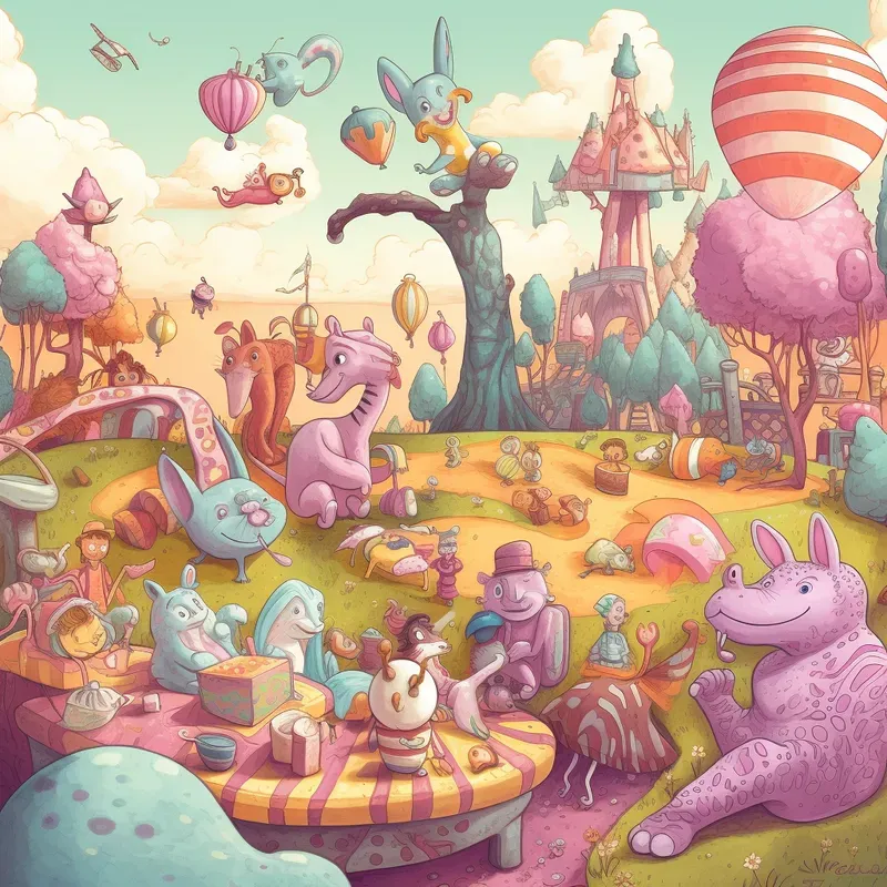 Whimsical Childrens Book Illustrations Midjourney Prompt | PromptBase