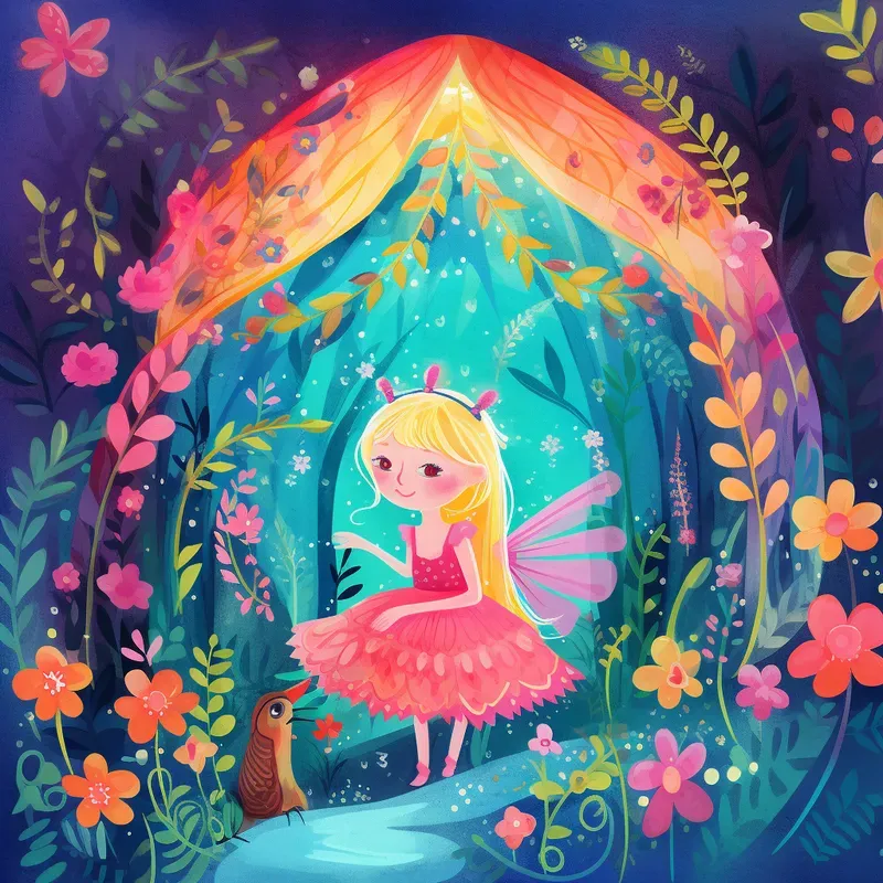 Whimsical Childrens Book Illustrations Midjourney Prompt | PromptBase