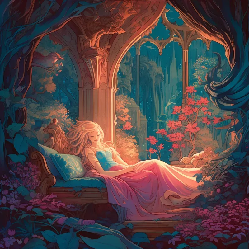 Classic Fairy Tale Illustrations Midjourney Prompt | PromptBase