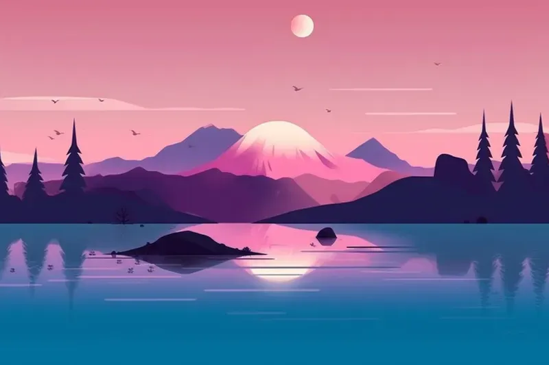 Vector Style Environments Vectorstyle Environments Midjourney Prompt | PromptBase