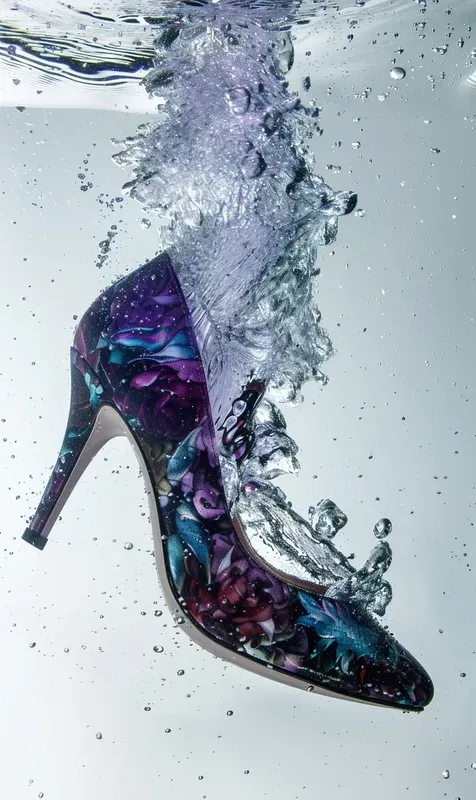 Splash With Object Objects In Water Splash Photographs Midjourney Prompt | PromptBase