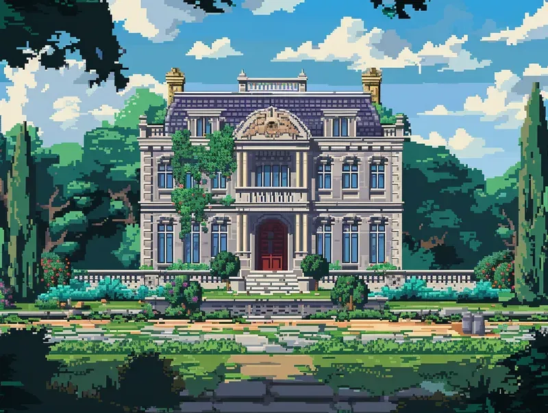 Pixel Art Landscapes Game Screenshots Midjourney Prompt | PromptBase