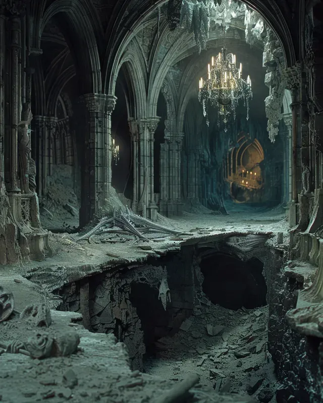 Gothic Cathedral Ruins Midjourney Prompt | PromptBase