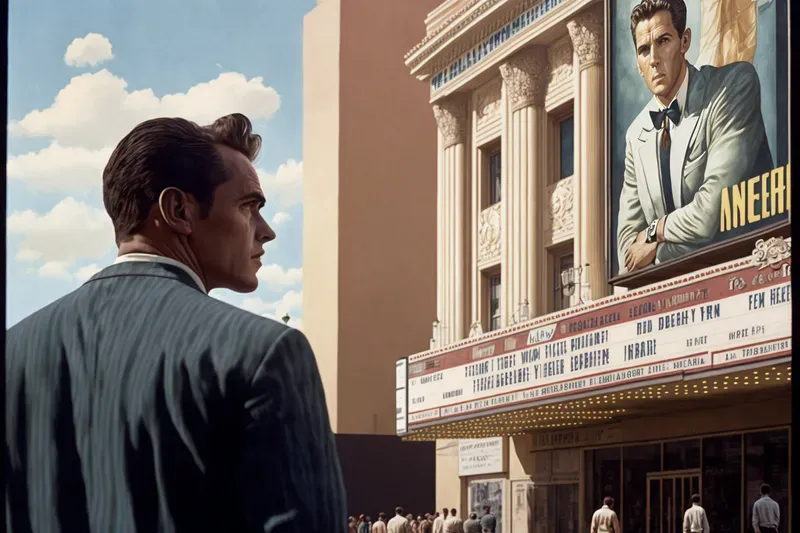 1950s Hollywood Scenes Midjourney Prompt | PromptBase