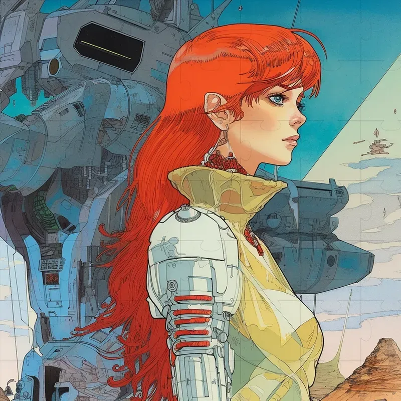 Retro Comic Book Sci-fi Illustrations Midjourney Prompt | PromptBase