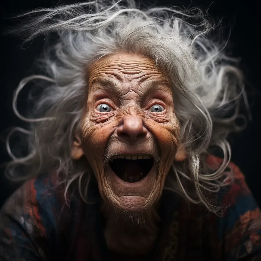 Crazy Laughing Portraits Midjourney Prompt PromptBase