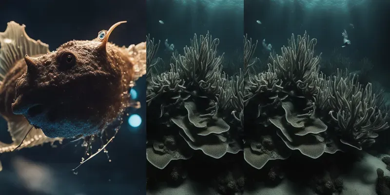 Horror Art Of Sea Plants Stable Diffusion Prompt | PromptBase