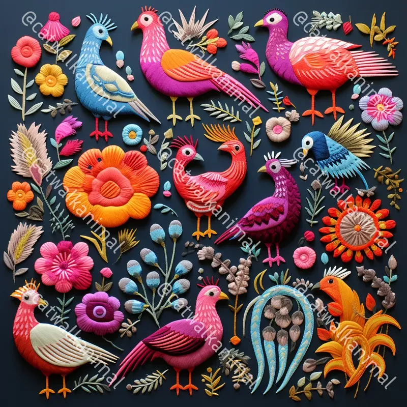 Sentimental Craftcore Craftcore Embroidery Patterns Midjourney Prompt | PromptBase