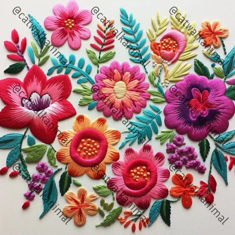 Craftcore Embroidery Patterns Midjourney Prompt | PromptBase