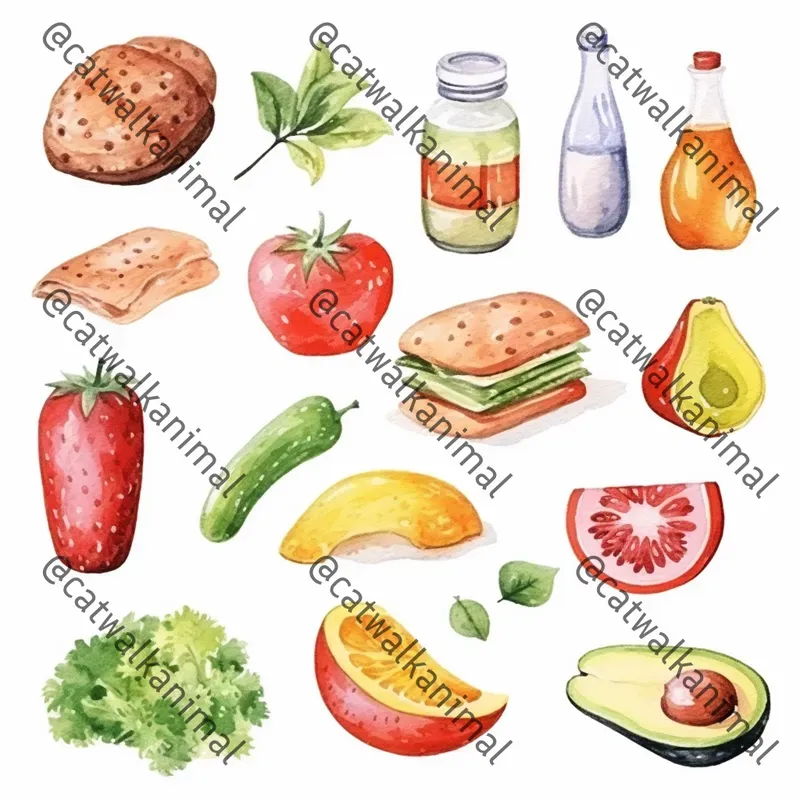 Watercolor Clip Art Midjourney Prompt | PromptBase